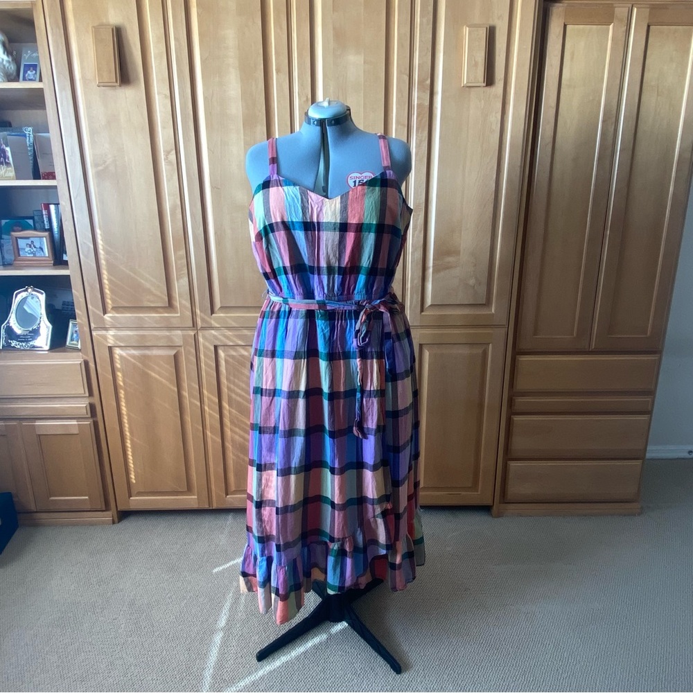Lane Bryant plaid dress